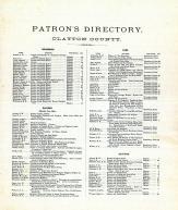 Directory 1, Clayton County 1886